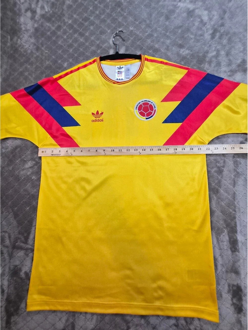 Adidas Seleccion Colombia 1990 Home Jersey Gold Sz L Men 2018 Release Version